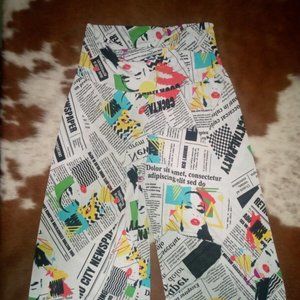 Vintage 1990s "Pretty Woman" Lounge Pants MED Poly Blend Made in USA